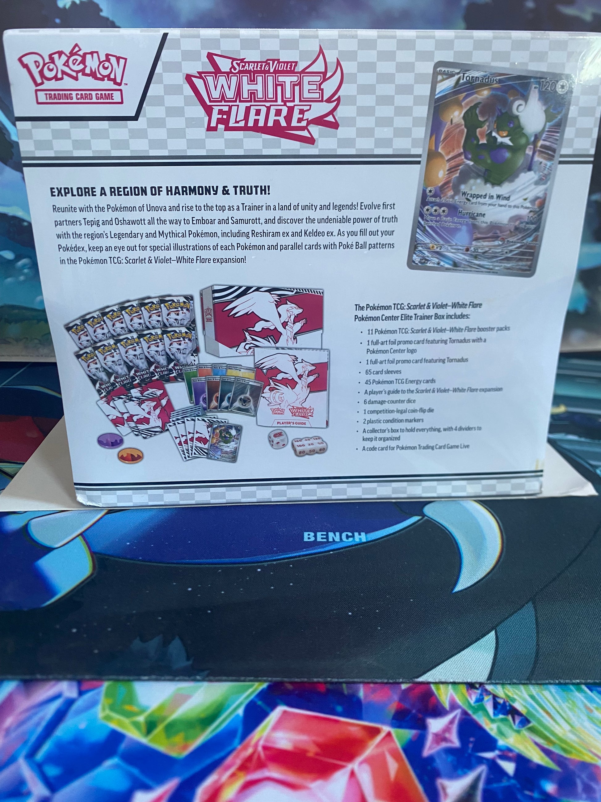 White Flare Pokémon Center ETB achterkant